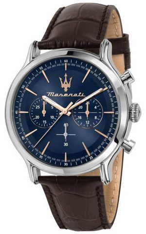 Maserati Traguardo Chronograph Black Dial rostfritt stÃ¥l Quartz R8873612042 100M herrklocka
