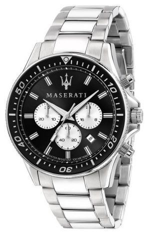 Maserati Aqua Edition Chronograph Black Dial Quartz R8873644001 100M herrklocka