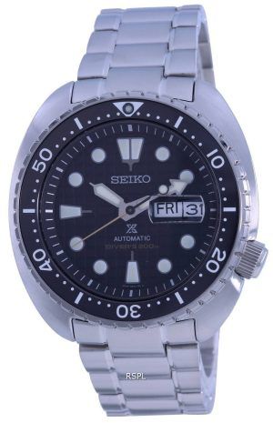 Seiko Prospex King Turtle Black Dial Automatic Diver&#39,s SRPE03 SRPE03K1 SRPE03K 200M Herrklocka