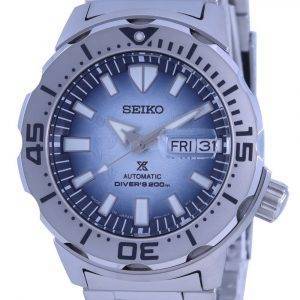 Seiko Prospex Save The Ocean Frost Monster Special Edition Automatic Diver&#39,s SRPG57 SRPG57J1 SRPG57J 200M herrklocka