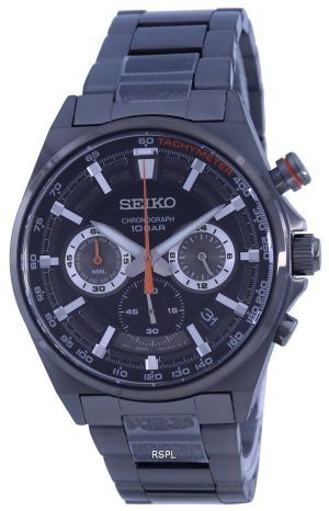 Seiko Neo Sports Chronograph Black Dial Quartz SSB399 SSB399P1 SSB399P 100M herrklocka