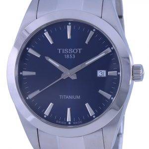 Tissot Gentleman Titanium Blue Dial Quartz T127.410.44.041.00 T1274104404100 100M herrklocka