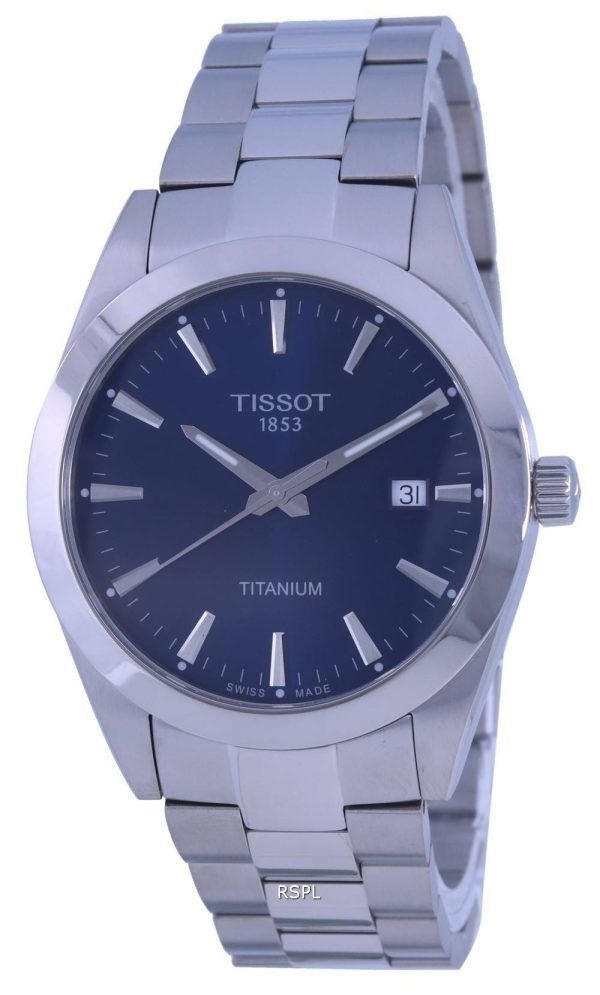 Tissot Gentleman Titanium Blue Dial Quartz T127.410.44.041.00 T1274104404100 100M herrklocka
