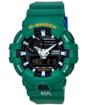 Casio G-Shock Populära Spirited Colors Grön Analog Digital Quartz GA-700SC-3A GA700SC-3 200M herrklocka