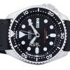 Seiko Automatic Divers baserat svart läder SKX007J1-LS8 200M mäns klockor
