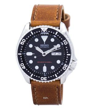Seiko Automatic Diver&#39,s 200M Ratio Brown Leather SKX007K1-LS9 Herrklocka