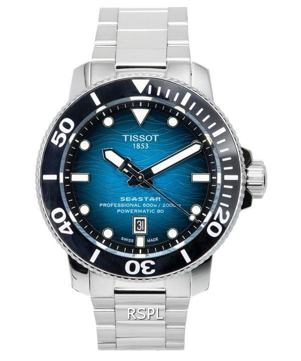 Tissot Seastar 2000 Professional Powermatic 80 Diver&#39,s T120.607.11.041.00 T1206071104100 600M herrklocka