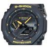Casio G-Shock Varning Gul Mobillänk Analog Digital Resin Armband Svart Urtavla Solar GA-B2100CY-1A 200M Herrklocka