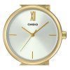 Reloj analÃ³gico para mujer Casio LTP-2024VMG-7C de cuarzo con esfera blanca y acero inoxidable en tono dorado y brazalete