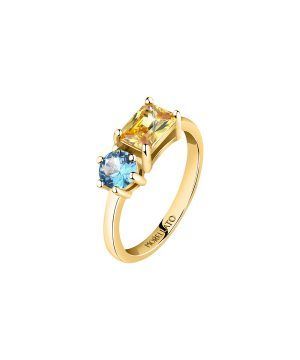 Morellato Colori Gold Tone Rhodium Plating Ring SAVY09014 För kvinnor