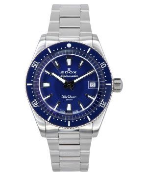 Edox Skydiver 38 Date Limited Edition Blue Dial Automatic Diver&#39,s 801313BUMBUIN 300M schweizisk gjord herrklocka