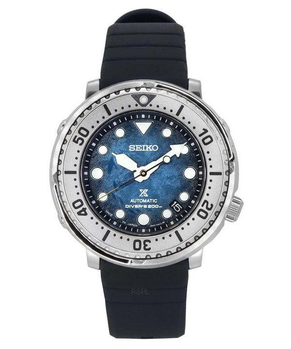 Seiko Prospex Save The Ocean Special Edition Blue Dial 23 Jewels Automatic Diver&#39,s SRPH77J1 200M herrklocka