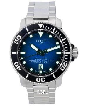 Tissot Seastar 2000 Professional Powermatic 80 Blue Dial Diver&#39,s T120.607.11.041.01 T1206071104101 600M herrklocka